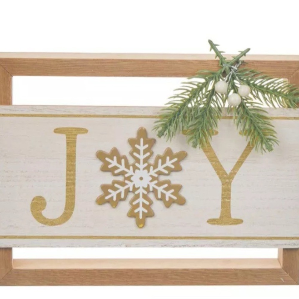 Christmas MDF Rectangular Table Décor Joy